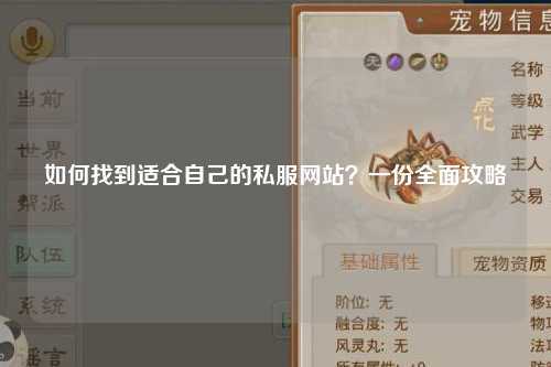 如何找到適合自己的私服網站？一份全面攻略